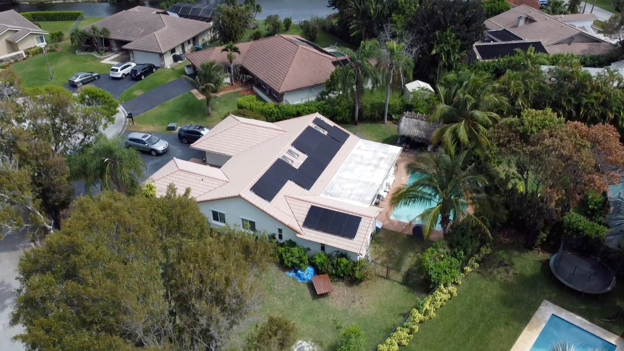 When Solar Energy Isn't the Right Choice for Florida Homeowners: Solar Panel in Shaded Roof of Florida